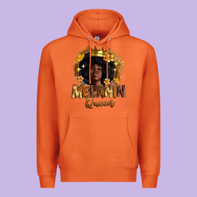 Melanin Queen Premium Hoodie Designed By Zillion Design Studio