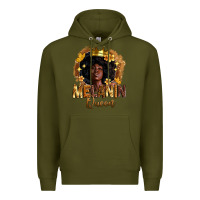 Army Green melanin queen Premium Hoodie - Zillion Design Studio