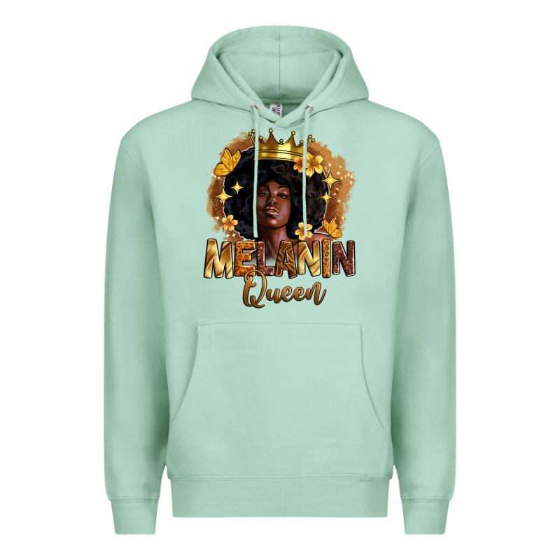 Melanin Queen Premium Hoodie by Zillion Design Studio | Teevron