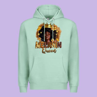 Melanin Queen Premium Hoodie Designed By Zillion Design Studio