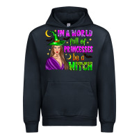 Navy in a world full of princesses be a witch Urban Hoodie - Zillion Design Studio