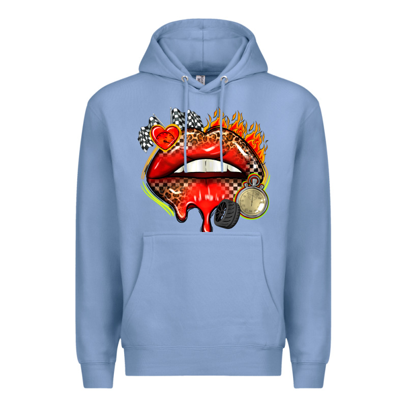 Race Lips Premium Hoodie by AdoDesignShop | Teevron