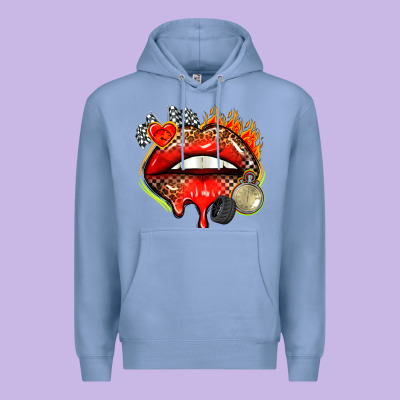 Race Lips Premium Hoodie Designed By Adodesignshop