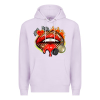 Lilac race lips Premium Hoodie - AdoDesignShop