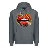 Rock race lips Premium Hoodie - AdoDesignShop