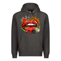 Smoke race lips Premium Hoodie - AdoDesignShop