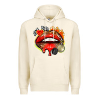 Tofu race lips Premium Hoodie - AdoDesignShop
