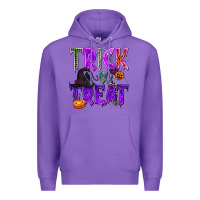 Purple Trick or Treat Premium Hoodie - texasbilliewilder