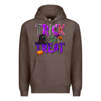 Coffee Trick or Treat Premium Hoodie - texasbilliewilder