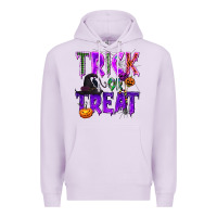 Lilac Trick or Treat Premium Hoodie - texasbilliewilder