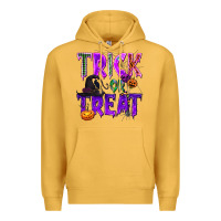 Mustard Trick or Treat Premium Hoodie - texasbilliewilder