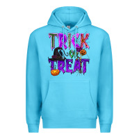Ocean Blue Trick or Treat Premium Hoodie - texasbilliewilder