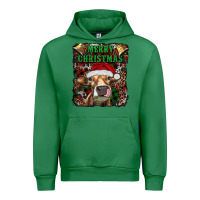 Emerald merry christmas heifer with cowbells Urban Hoodie - RanaPortraitStore