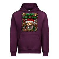 Mauve Wine merry christmas heifer with cowbells Urban Hoodie - RanaPortraitStore