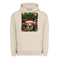 Pigment French Oak merry christmas heifer with cowbells Urban Hoodie - RanaPortraitStore