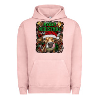Pigment Salmon merry christmas heifer with cowbells Urban Hoodie - RanaPortraitStore