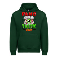 Forest Green fang tastic dude Urban Hoodie - Zillion Design Studio