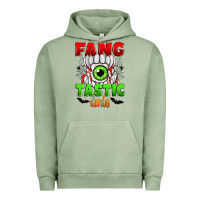 Pigment Oil Green fang tastic dude Urban Hoodie - Zillion Design Studio