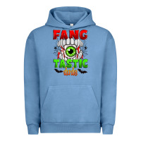Pigment Pebble Blue fang tastic dude Urban Hoodie - Zillion Design Studio