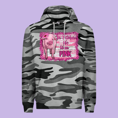 In October We Wear Pink Pig Premium Hoodie Designed By Ranaportraitstore