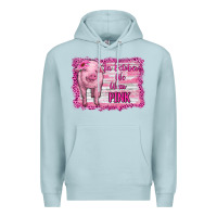 Blue Mist in october we wear pink pig Premium Hoodie - RanaPortraitStore