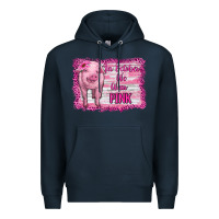 Navy in october we wear pink pig Premium Hoodie - RanaPortraitStore