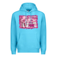 Ocean Blue in october we wear pink pig Premium Hoodie - RanaPortraitStore