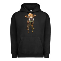 Pigment Black heifer cow Urban Hoodie - RanaPortraitStore