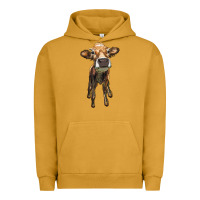 Pigment Peanut Butter heifer cow Urban Hoodie - RanaPortraitStore