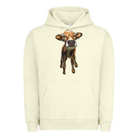 Pigment Pistachio heifer cow Urban Hoodie - RanaPortraitStore