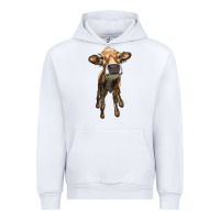 White heifer cow Urban Hoodie - RanaPortraitStore
