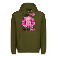 Army Green i wear pink for my mom pig Premium Hoodie - RanaPortraitStore