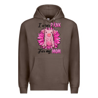 Coffee i wear pink for my mom pig Premium Hoodie - RanaPortraitStore