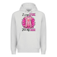Dove Grey i wear pink for my mom pig Premium Hoodie - RanaPortraitStore
