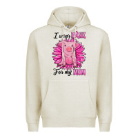 Oatmeal Heather i wear pink for my mom pig Premium Hoodie - RanaPortraitStore