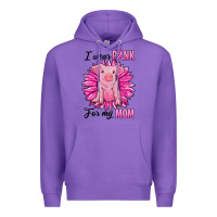 Purple i wear pink for my mom pig Premium Hoodie - RanaPortraitStore