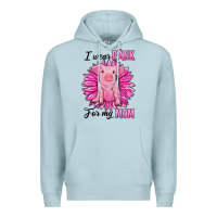 Blue Mist i wear pink for my mom pig Premium Hoodie - RanaPortraitStore
