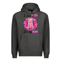 Charcoal Heather i wear pink for my mom pig Premium Hoodie - RanaPortraitStore