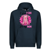 Navy i wear pink for my mom pig Premium Hoodie - RanaPortraitStore
