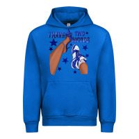 Cobalt I Have Two Moods Royal Blue Sneakers Afro Girl Urban Hoodie - texasbilliewilder