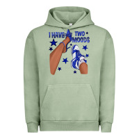 Pigment Oil Green I Have Two Moods Royal Blue Sneakers Afro Girl Urban Hoodie - texasbilliewilder