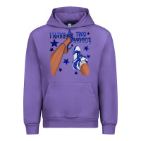 Tulip I Have Two Moods Royal Blue Sneakers Afro Girl Urban Hoodie - texasbilliewilder
