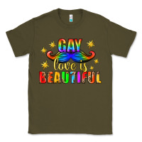 Army Green Gay Love Is Beautiful Pride Lgbtq Classic Tee - BundleAndBundleShop