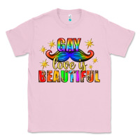 Bubblegum Pink Gay Love Is Beautiful Pride Lgbtq Classic Tee - BundleAndBundleShop