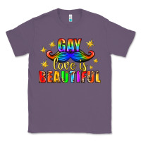 Lavender Gay Love Is Beautiful Pride Lgbtq Classic Tee - BundleAndBundleShop