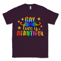 Plum Gay Love Is Beautiful Pride Lgbtq Classic Tee - BundleAndBundleShop