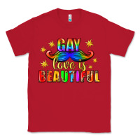 Red Gay Love Is Beautiful Pride Lgbtq Classic Tee - BundleAndBundleShop