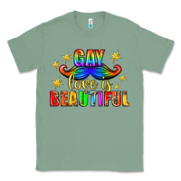 Sage Gay Love Is Beautiful Pride Lgbtq Classic Tee - BundleAndBundleShop