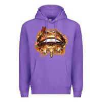 Purple melanin lips Premium Hoodie - Zillion Design Studio