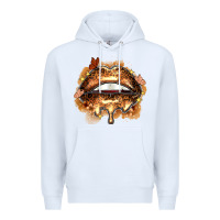 White melanin lips Premium Hoodie - Zillion Design Studio